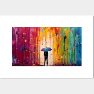 Colorful Rainy Day Posters and Art
